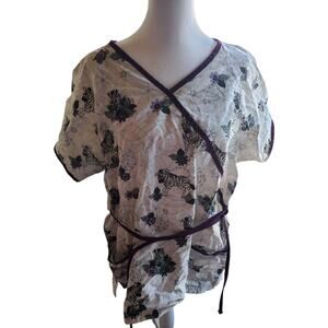 Woman's Zebra Scrub - Size XL - 21 W x 27 L